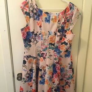 Gorgeous Floral Scuba Dress